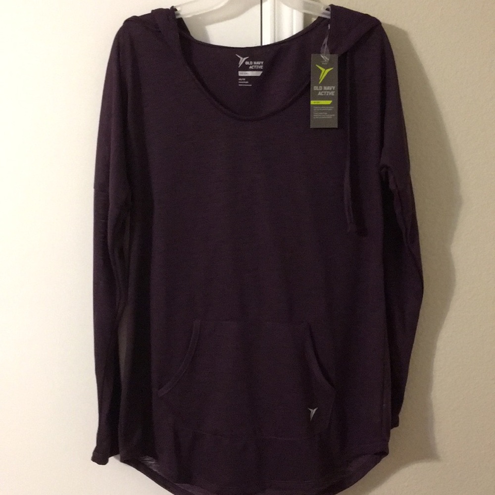 Purple/maroon work out tee